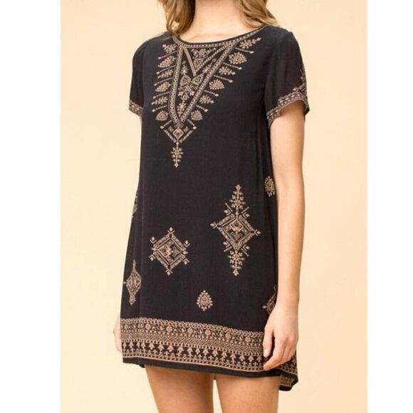 Onetheland Aztec Print Boho Dress Size Small - Picture 1 of 10